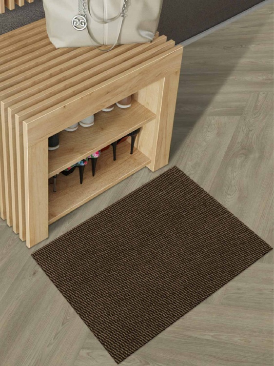 Коврик вырезной МЕЛАНЖ 40х60 мокко с чёрным S - 3