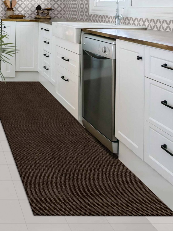 Коврик вырезной МЕЛАНЖ 60х200 мокко с чёрным S - 3