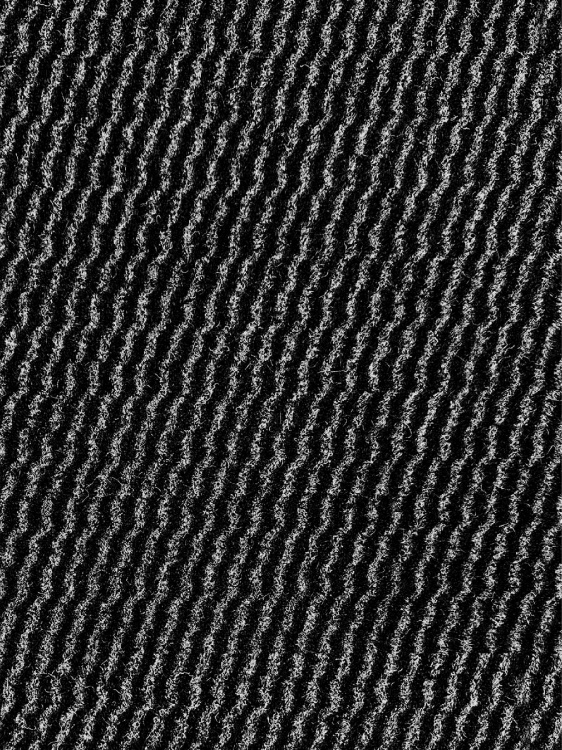 Коврик вырезной МЕЛАНЖ 80х120 серый с чёрным S - 2