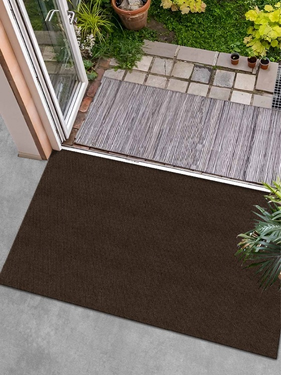 Коврик вырезной МЕЛАНЖ 100х150 мокко с чёрным S - 3