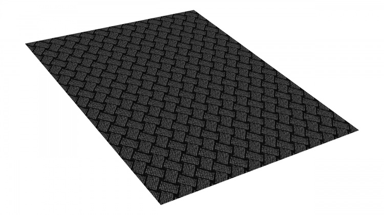 Коврик SHAHINTEX БЕРЕСТА 100х120 серый 01 S