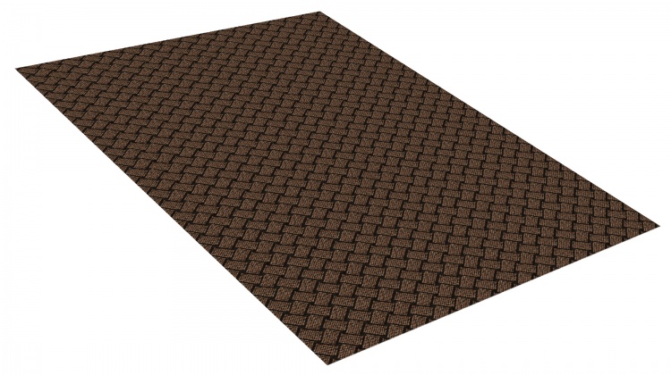 Коврик SHAHINTEX БЕРЕСТА 150х200 коричневый 02 S