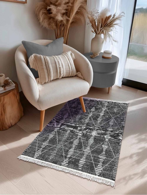 Коврик безворсовый ПРОВАНС icarpet 80*120 001 графит 03 - 6