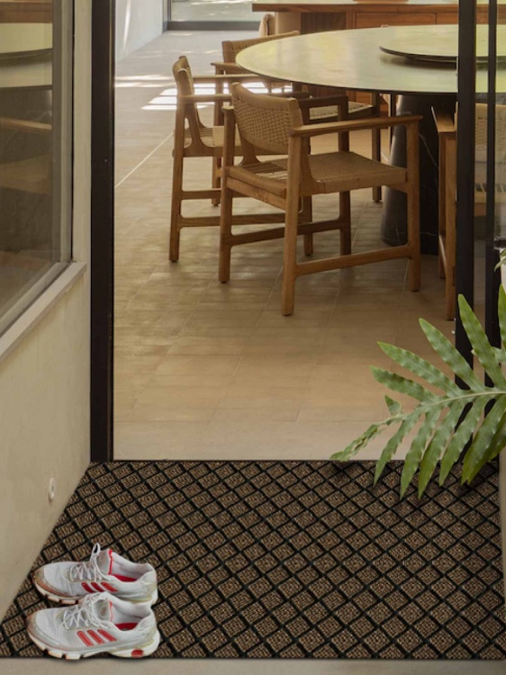 Коврик влаговпитывающий ДИАМАНТ 60х100 коричневый 02 S - 3