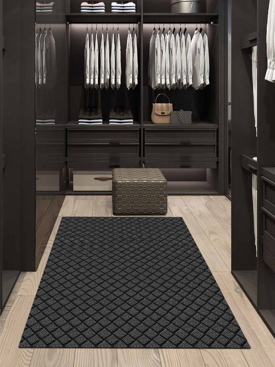 Коврик влаговпитывающий ДИАМАНТ 100х120 серый 01 S - 2