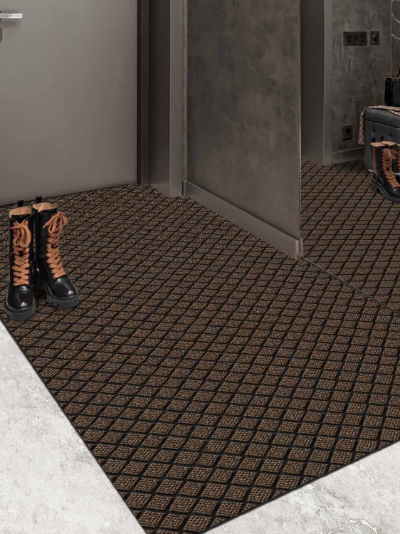 Коврик влаговпитывающий ДИАМАНТ 100х200 коричневый 02 S - 4