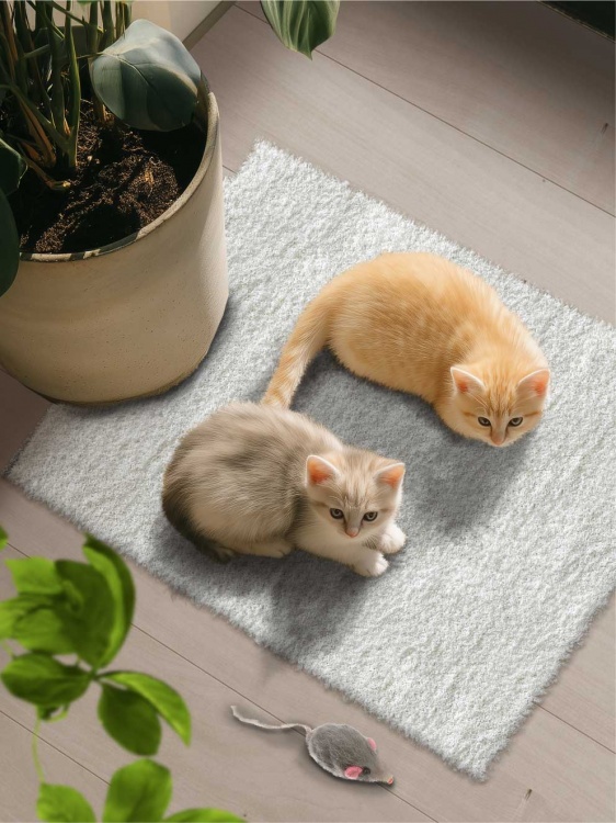 Коврик НАНОХЛОПОК SHAHINTEX 40х60 кремовый 02 - 2