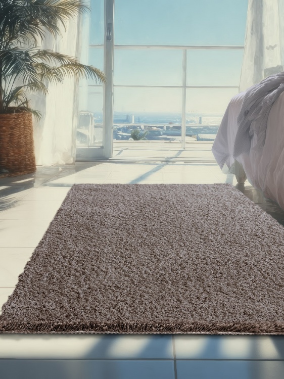 Коврик НАНОХЛОПОК SHAHINTEX 80х120 кофе с молоком 06 S - 2