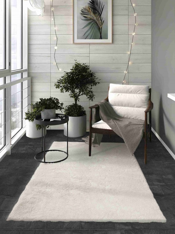 Коврик меховой SHAHINTEX (3 см) 120х200 жемчужный 21 S - 3