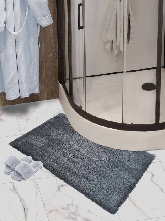 Коврик плюшевый 60х100 темно-серый 03 S - 3