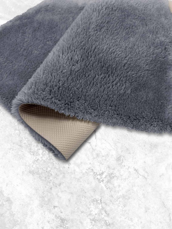 Коврик плюшевый 60х100 темно-серый 03 S - 4