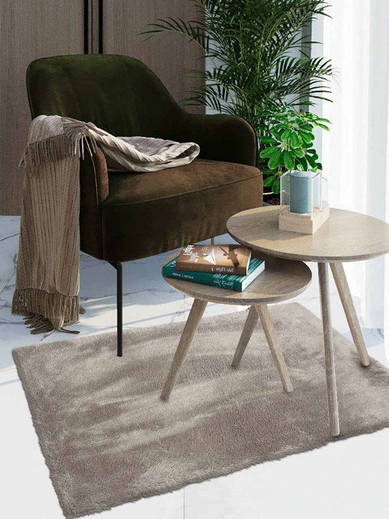 Коврик плюшевый 80х120 мокко 05 S - 2