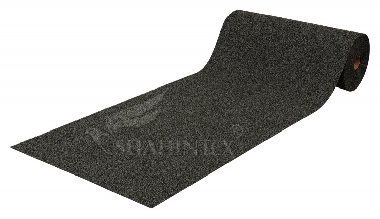 Коврик-дорожка грязезащитный SHAHINTEX STRONG GRASS ТПР 200х1500 антрацитовый 03