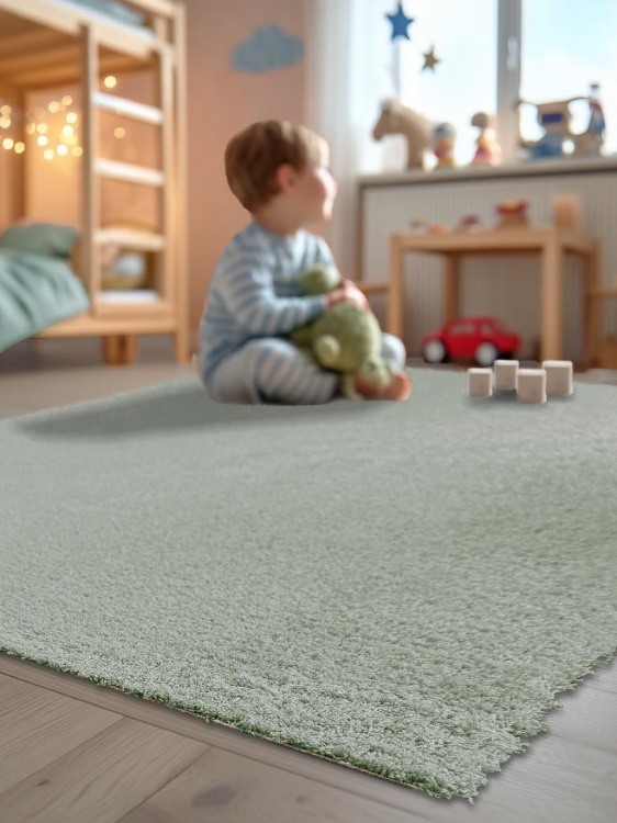 Коврик НАНОХЛОПОК SHAHINTEX 120х200 зеленый чай 07 S - 2