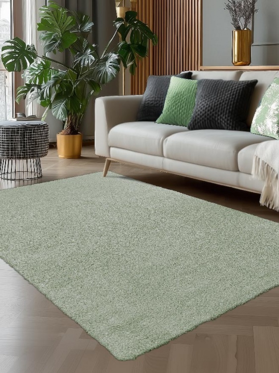 Коврик НАНОХЛОПОК SHAHINTEX 150х200 зеленый чай 07 S - 2