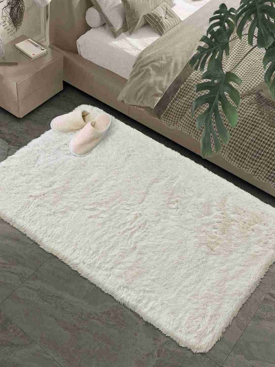Коврик меховой SHAHINTEX (3 см) 100х150 жемчужный 21 S