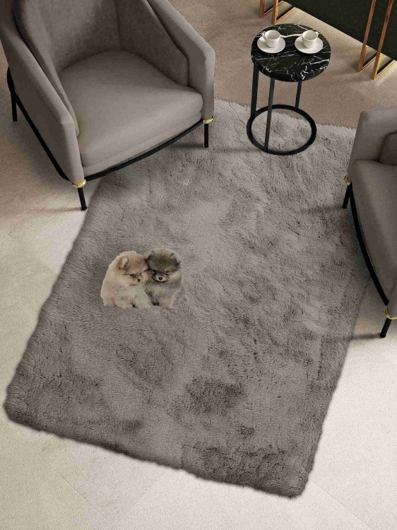 Коврик меховой SHAHINTEX (3 см) 100х150 горностай 22 S - 4