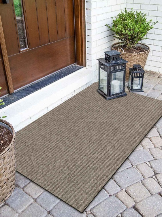Коврик придверный влаговпитывающий icarpet Ребристый ТПР 50х80 донской песок 05 - 4