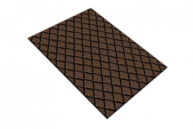 Коврик влаговпитывающий ДИАМАНТ 40х60 коричневый 02 S