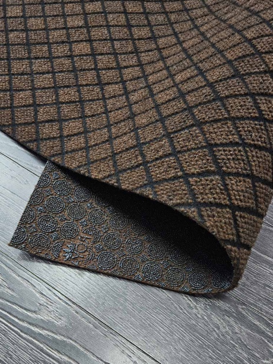 Коврик влаговпитывающий ДИАМАНТ 50х80 коричневый 02 S - 4