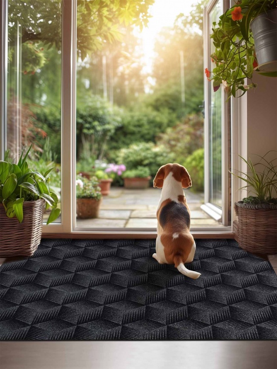 Коврик ФОКУС 100х120 серый 01 S - 2