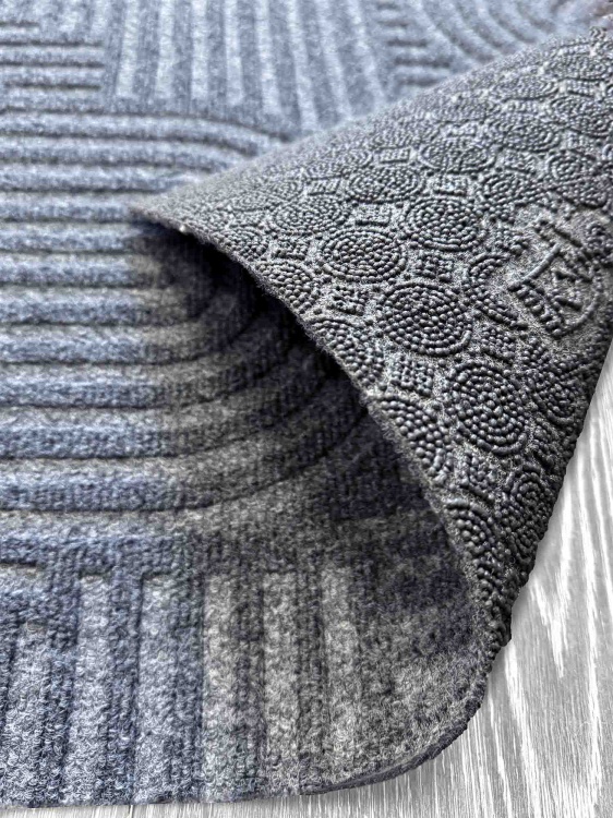 Коврик icarpet ЛАБИРИНТ с тиснением 80х200 серый 01 S - 2