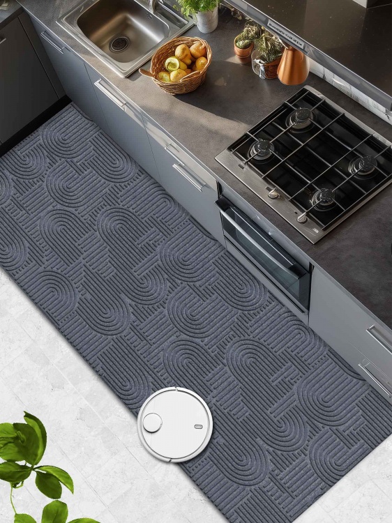 Коврик icarpet ЛАБИРИНТ с тиснением 80х200 серый 01 S - 4