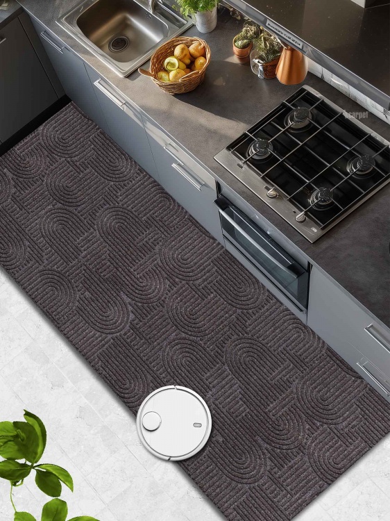 Коврик icarpet ЛАБИРИНТ с тиснением 80х200 мокко 02 S - 4