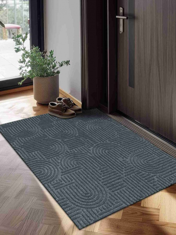 Коврик icarpet ЛАБИРИНТ с тиснением 100х120 серый 01 S - 3