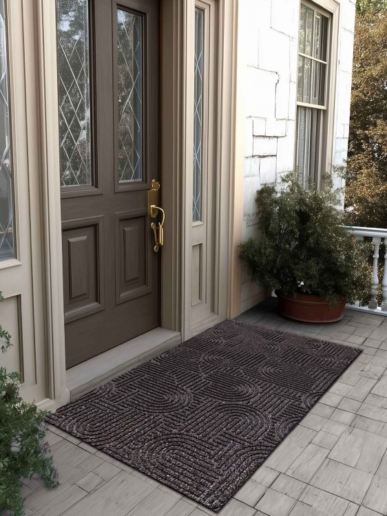 Коврик icarpet ЛАБИРИНТ с тиснением 100х150 мокко 02 S - 3