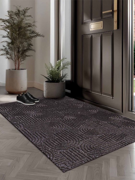 Коврик icarpet ЛАБИРИНТ с тиснением 100х150 мокко 02 S - 4