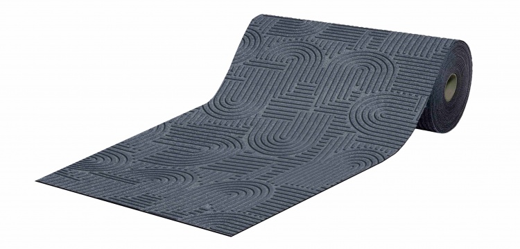 Коврик-дорожка icarpet ЛАБИРИНТ с тиснением 100х1500 серый 01