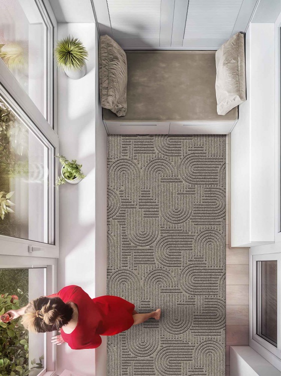 Коврик icarpet ЛАБИРИНТ с тиснением 80х200 донской песок 04 S - 3