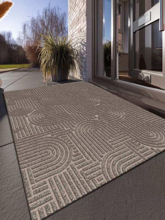 Коврик icarpet ЛАБИРИНТ с тиснением 100х120 донской песок 04 S - 3