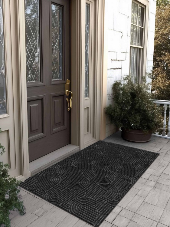 Коврик icarpet ЛАБИРИНТ с тиснением 100х150 чёрный гранит 03 S - 3