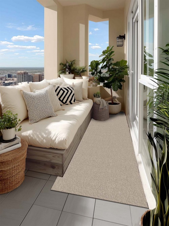 Коврик влаговпитывающий icarpet ПРАКТИК антискользящий 60х200 донской песок 04 S - 2