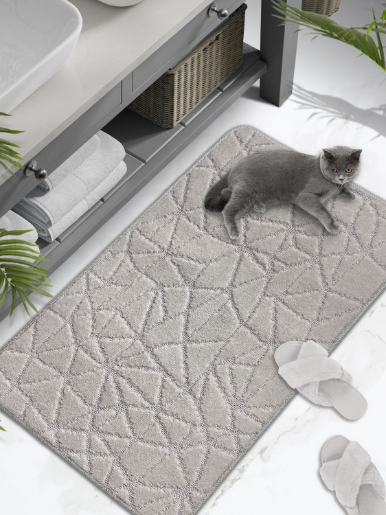 Коврик SHAHINTEX РР 60*100 001 перламутр 51 S - 3