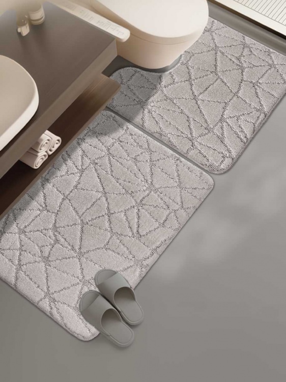 Набор ковриков SHAHINTEX РР 50*80+50*50 001 перламутр 51 - 3