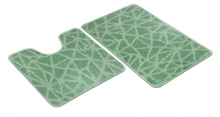 Набор ковриков SHAHINTEX РР 50*80+50*50 001 зеленый чай 79