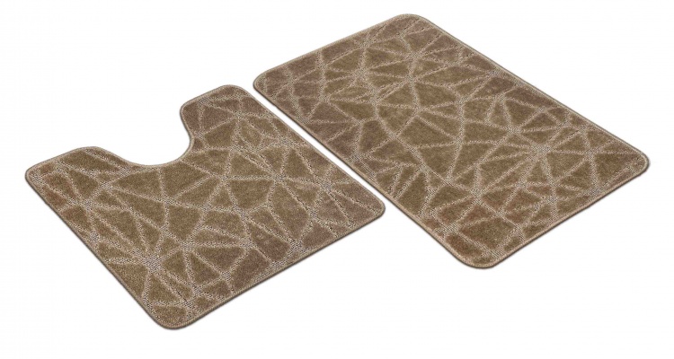 Набор ковриков SHAHINTEX РР 50*80+50*50 001 кофе с молоком 55