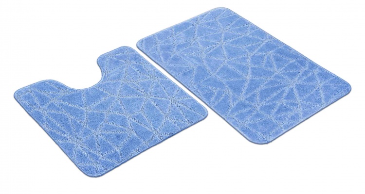 Набор ковриков SHAHINTEX РР 50*80+50*50 001 голубой 11