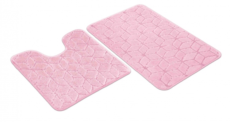 Набор ковриков SHAHINTEX РР 50*80+50*50 002 фламинго 77