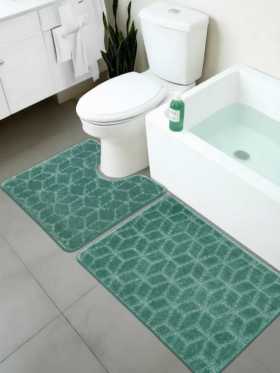 Набор ковриков SHAHINTEX РР 50*80+50*50 002 мятный 72 - 4