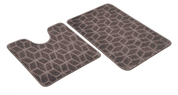 Набор ковриков SHAHINTEX РР 50*80+50*50 002 мокко 80