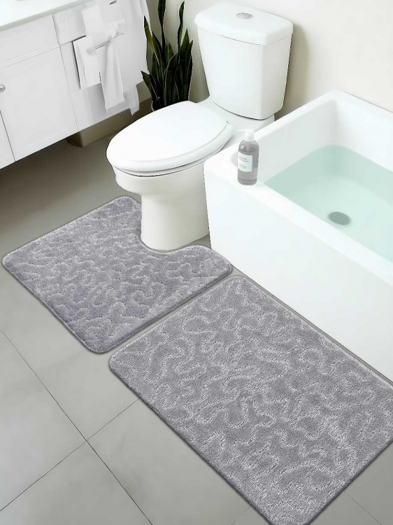 Набор ковриков SHAHINTEX РР 50*80+50*50 003 серый 50 - 3