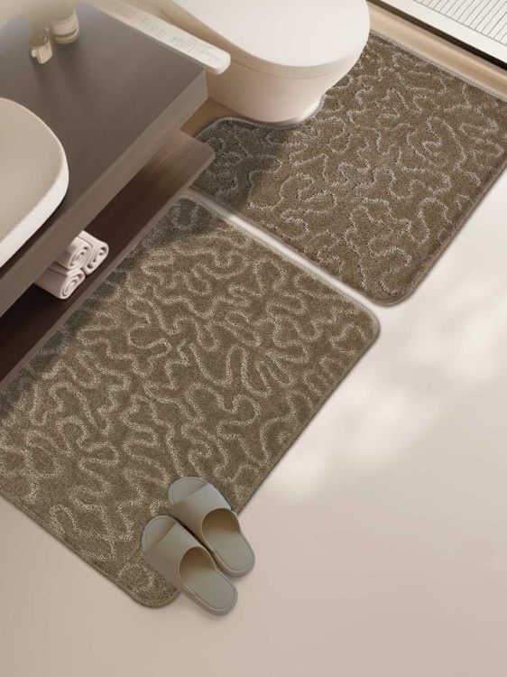 Набор ковриков SHAHINTEX РР 50*80+50*50 003 кофе с молоком 55 - 3