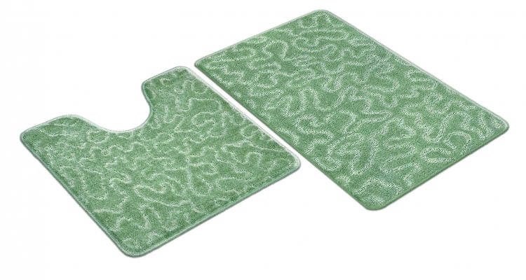 Набор ковриков SHAHINTEX РР 50*80+50*50 003 зеленый чай 79