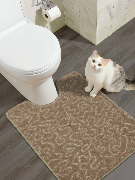 Коврик SHAHINTEX РР 60*80 003 кофе  с молоком 55 S - 3