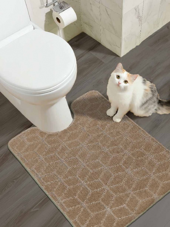 Коврик SHAHINTEX РР 60*80 002 кофе с молоком 55 S - 3