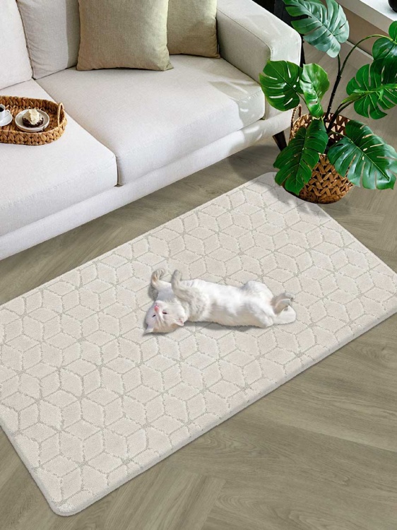 Коврик SHAHINTEX РР 80*120 002 кремовый 3 S - 2